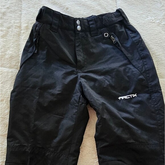 Youth Arctix Snow Pants Medium Boys Waterproof Ski Snowboard Black Winter Gear - Picture 2 of 4